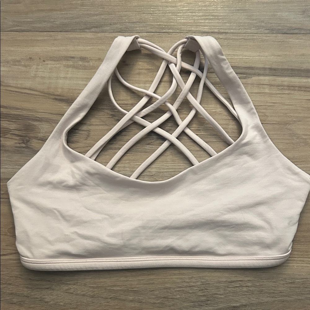 Women's Light Pink Strappy Bralette